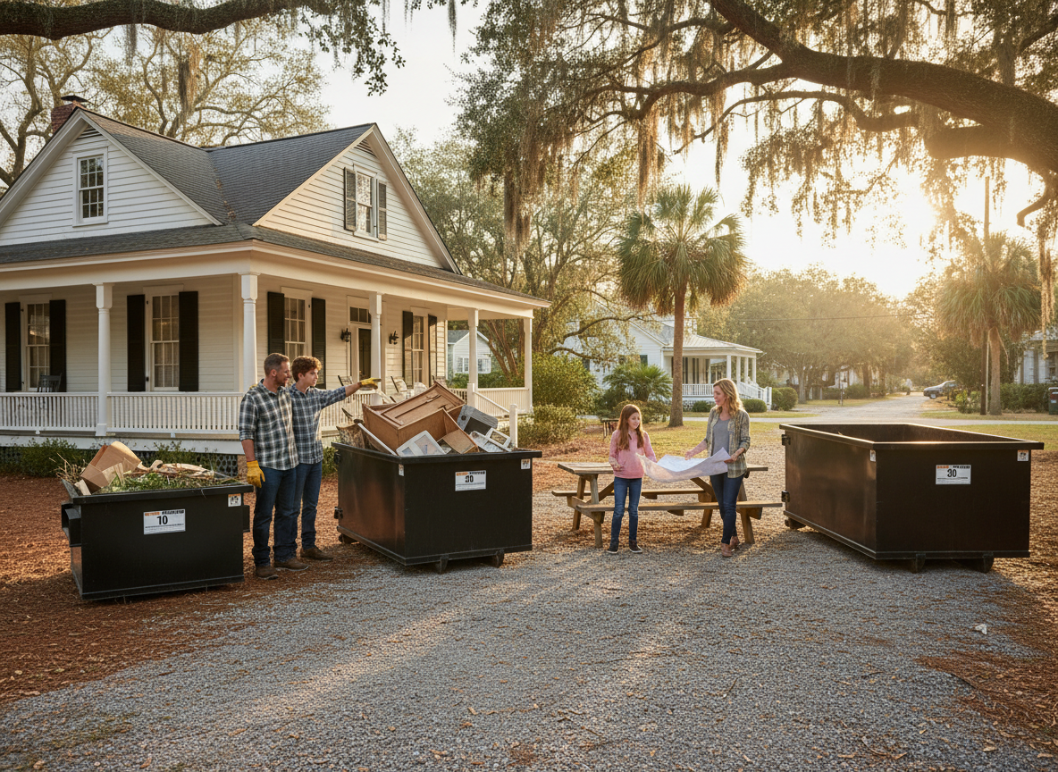 Choosing the Right Dumpster Size for Walterboro Home Projects