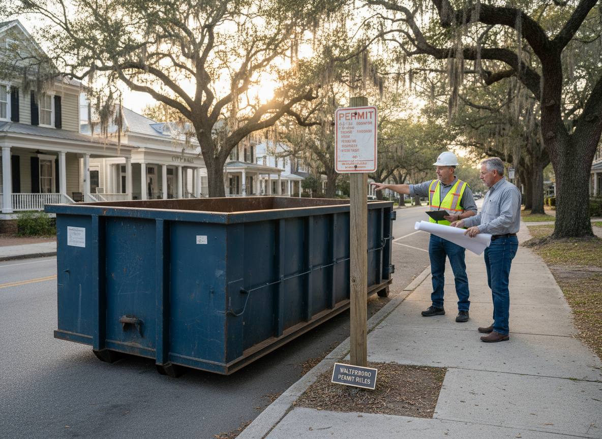 Permit Rules for Placing a Dumpster in Walterboro